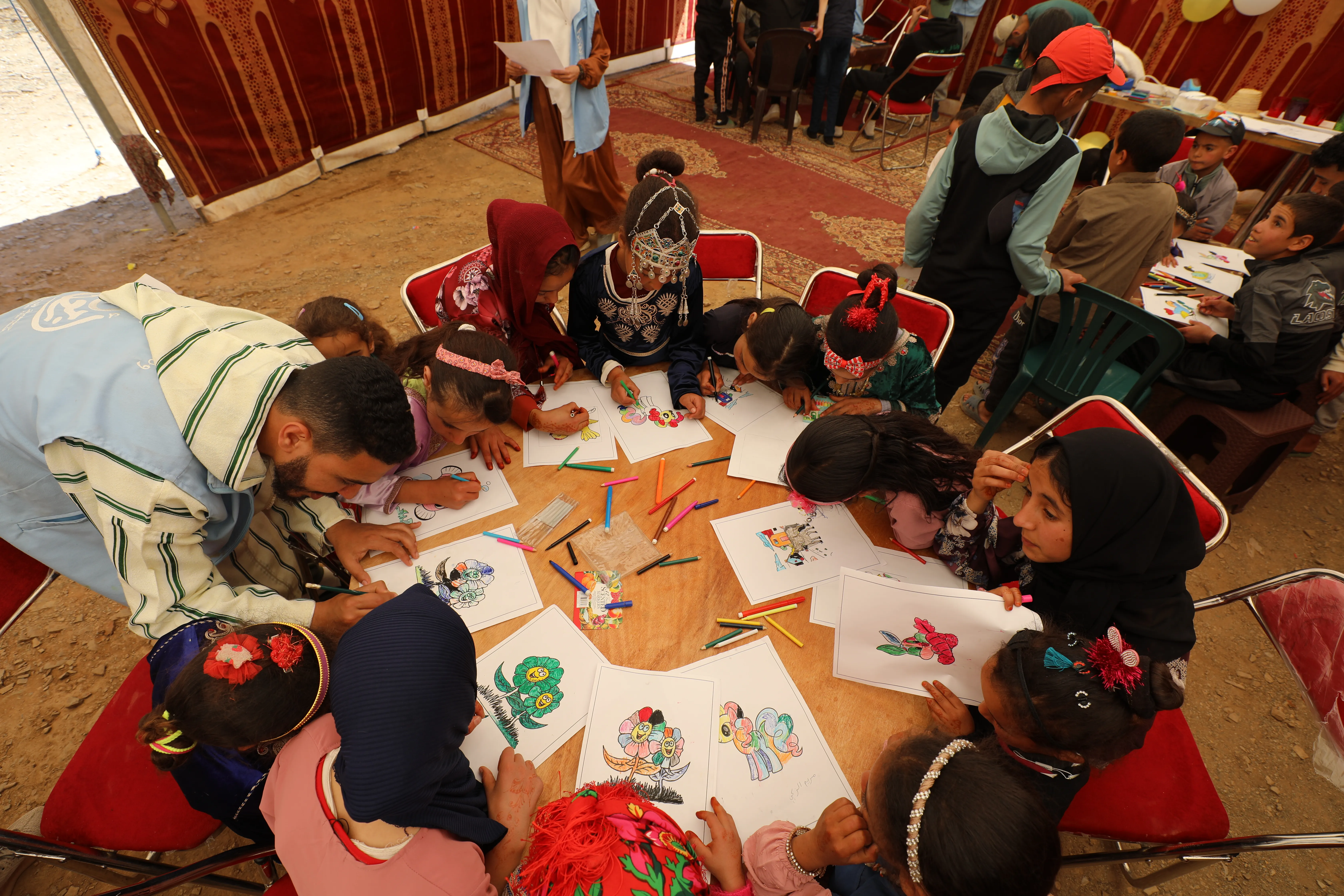 فرحة الأطفال بالأنشطة